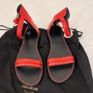 Zadig & Voltaire Red Women's Sandals